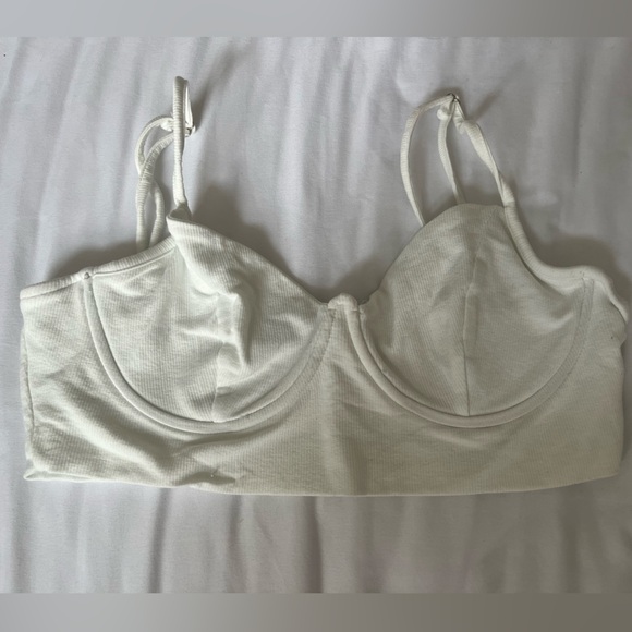 LIKE NEW!! White Bra Top - Picture 1 of 2